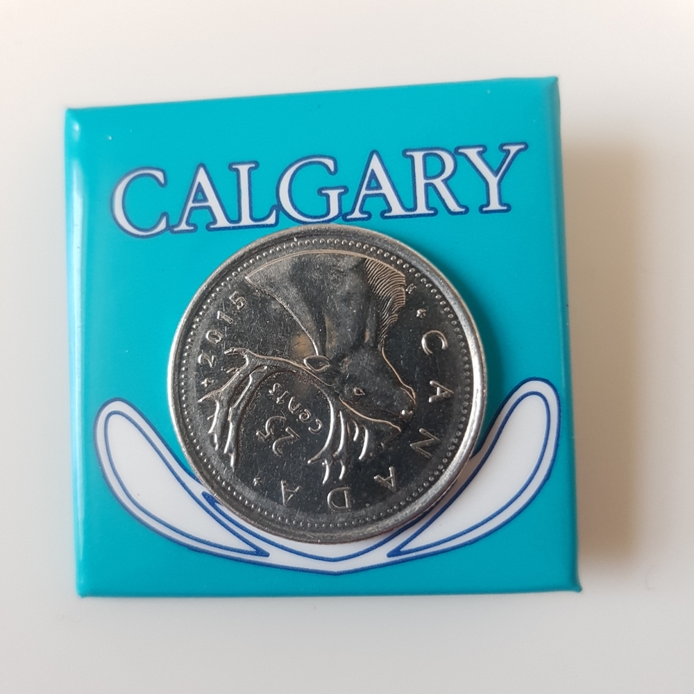 Calgary Button Pin - Picture 3 of 3